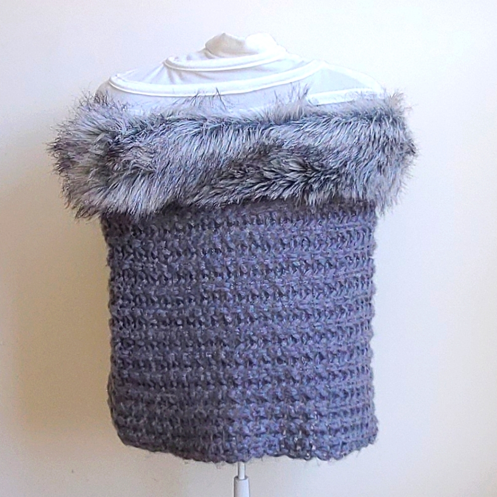 Faux Fur Sweater Overlay